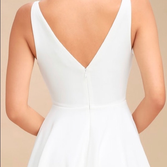 Lulu’s White Skater Dress NWT - Picture 3 of 5